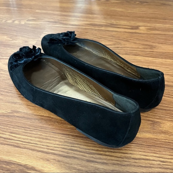 Joan & David Velvet Suede Flower Ballet Flat - Picture 5 of 12